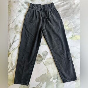 AllSaints Faded Black Ralita Paperbag Waist Jeans